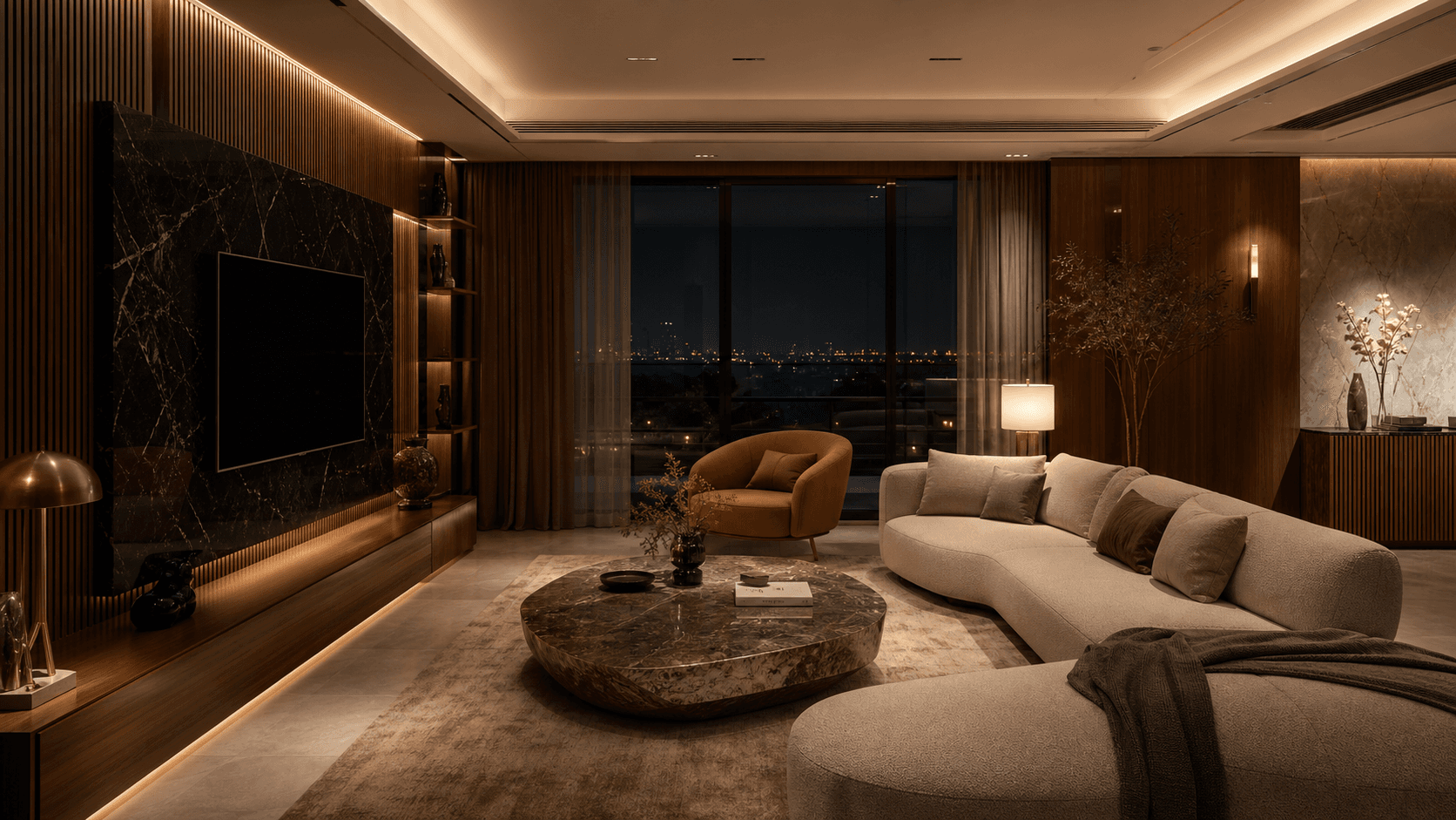 Modern Luxury Apartment interior in Greater Noida